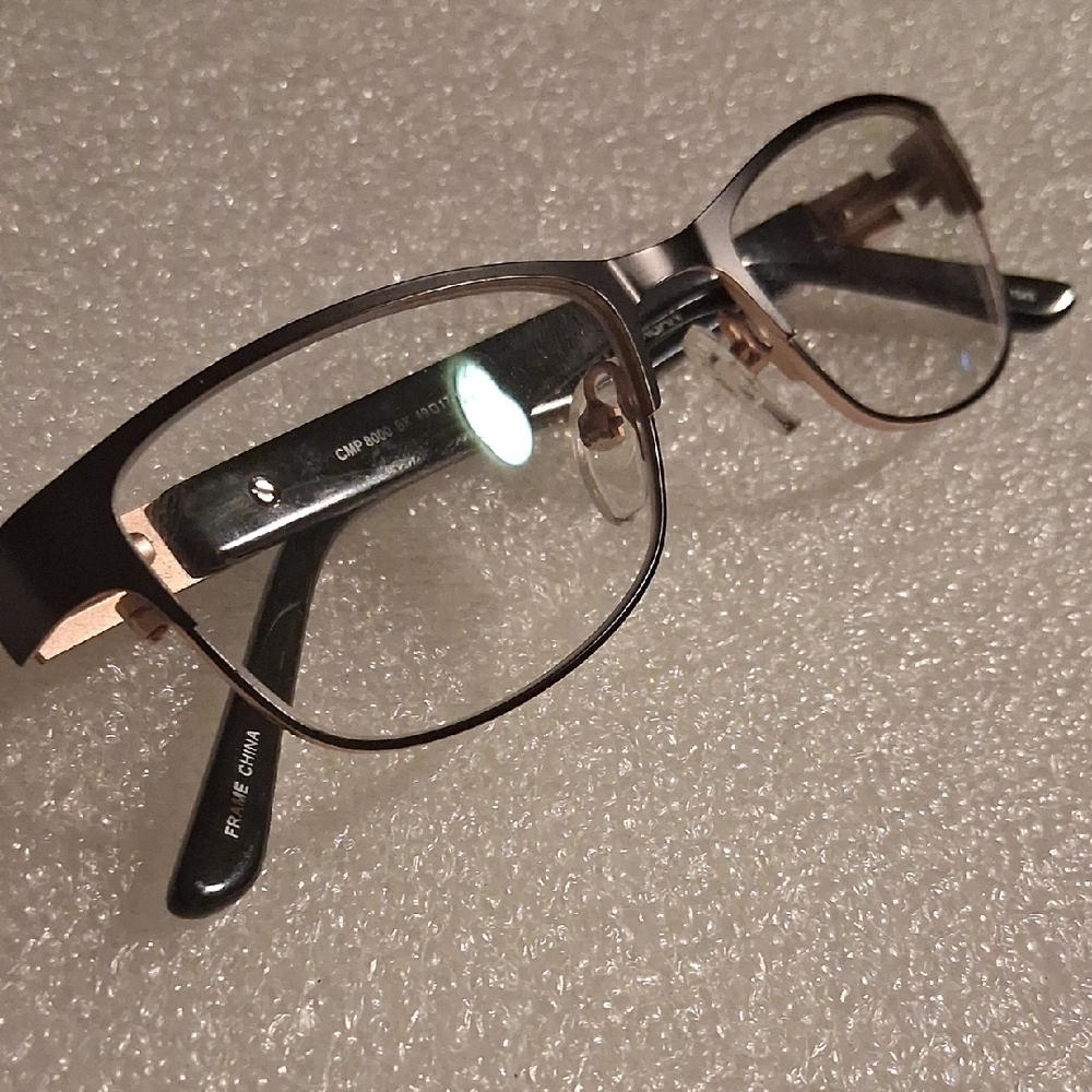 Chelsea Morgan Petite Black & Gold Glasses Frames